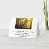 Vietnamesisch Happy New Year Paperwhites Feiertagskarte (Rückseite)