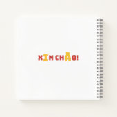 Vietnamesisch in Áo Dài Spiral Notebook - "Xin Chà Notizblock (Rückseite)