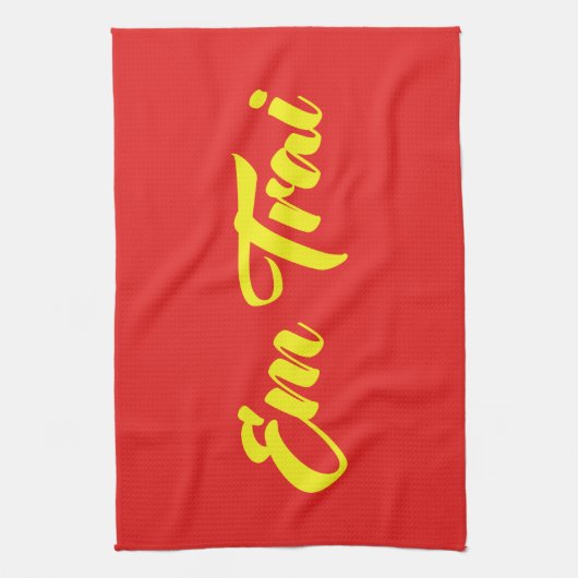 Vietnamesisch (jung) Bruder - Em Trai ~ Tietet Viv Küchentuch (Vertikal)