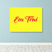 Vietnamesisch (jung) Bruder - Em Trai ~ Tietet Viv Leinwanddruck (Insitu (Holzboden))