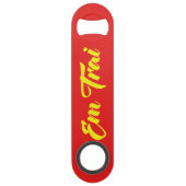 Vietnamesisch (jung) Bruder - Em Trai ~ Tietet Viv Speedflaschenöffner (Rückseite)