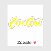 vietnamesisch (jung) Schwester - Em Gái ~ Tietet Aufkleber (Blatt)