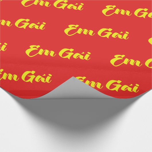 vietnamesisch (jung) Schwester - Em Gái ~ Tietet Geschenkpapier (Ecke)