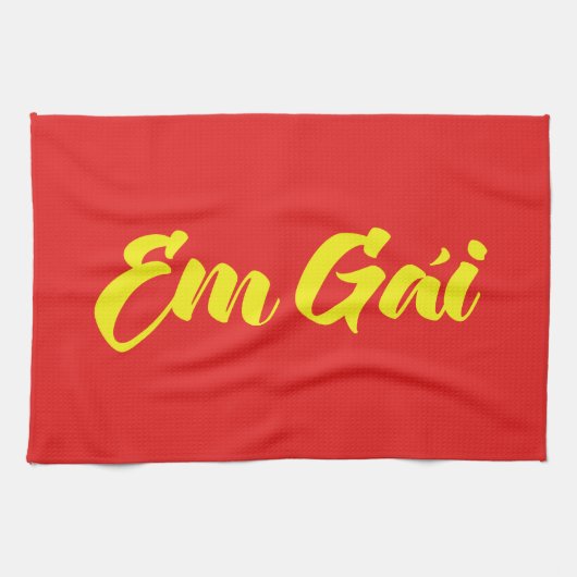 vietnamesisch (jung) Schwester - Em Gái ~ Tietet Geschirrtuch (Horizontal)