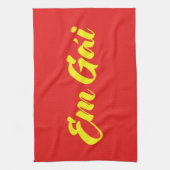 vietnamesisch (jung) Schwester - Em Gái ~ Tietet Geschirrtuch (Vertikal)