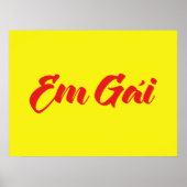 vietnamesisch (jung) Schwester - Em Gái ~ Tietet Poster (Vorne)