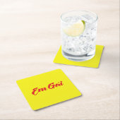 vietnamesisch (jung) Schwester - Em Gái ~ Tietet Rechteckiger Pappuntersetzer (Vor Ort)