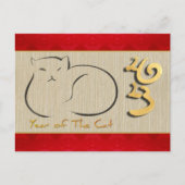 Vietnamesisch Katze Neujahr 2023 HPostc Postkarte (Vorderseite)
