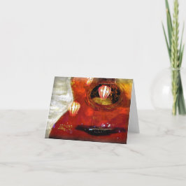 Vietnamesisch Lantern geflochtene Notecard Dankeskarte