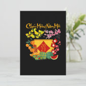 Vietnamesisch Lunar New Year - Teet 2023 Decoratio Einladung (Stehend Vorderseite)