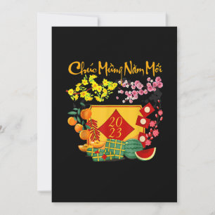 Vietnamesisch Lunar New Year - Teet 2023 Decoratio Einladung