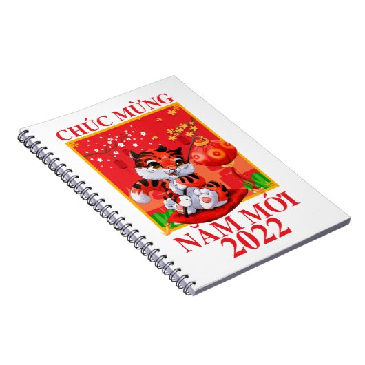 Vietnamesisch Lunar New Year Tet Viet Tiger Nam Mo Notizblock (Rechte Seite)