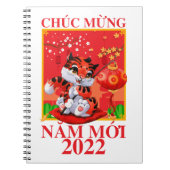 Vietnamesisch Lunar New Year Tet Viet Tiger Nam Mo Notizblock (Vorderseite)