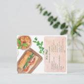 Vietnamesisch Meatballs Postcard - Rezept Postkart Postkarte (Stehend Vorderseite)