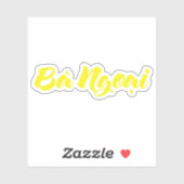 Vietnamesisch (mütterlich) Großmutter - Bà Ngoi Aufkleber (Blatt)