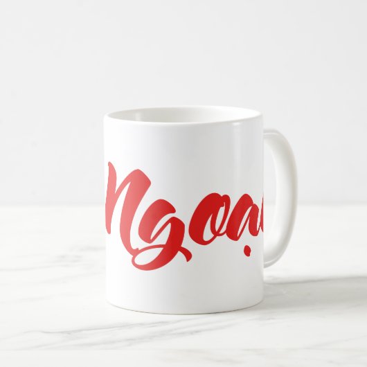 Vietnamesisch (mütterlich) Großmutter - Bà Ngoi Kaffeetasse (VorderseiteRechts)