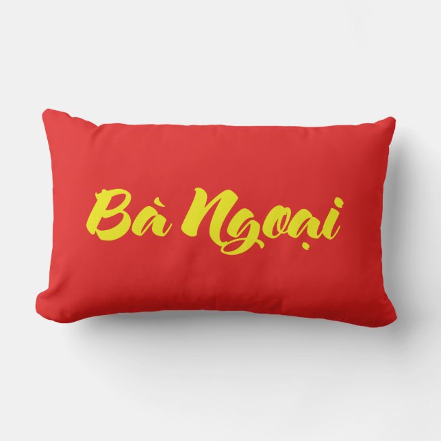 Vietnamesisch (mütterlich) Großmutter - Bà Ngoi Lendenkissen (Vorderseite)