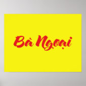 Vietnamesisch (mütterlich) Großmutter - Bà Ngoi Poster (Vorne)