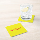 Vietnamesisch (mütterlich) Großmutter - Bà Ngoi Rechteckiger Pappuntersetzer (Vor Ort)