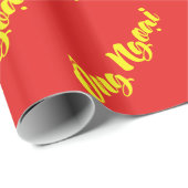 Vietnamesisch (mütterlich) Großvater - Ông Ngoi Geschenkpapier (Rolleneckpunkt)