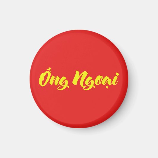 Vietnamesisch (mütterlich) Großvater - Ông Ngoi Magnet (Vorne)