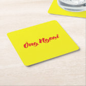 Vietnamesisch (mütterlich) Großvater - Ông Ngoi Rechteckiger Pappuntersetzer (angewinkelt)