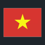 Vietnamesisch-Nationalflagge Postkarte<br><div class="desc">Woll allen,  zu wissen,  dass du ein bestimmtes Land repräsentierst? Zeigen Sie Ihren nationalen Stolz mit dieser Flagge des Weltprodukts. Dieses Element zeigt eine Weltflagge mit der Flagge Vietnams. Besuchen Sie das World Flags Poster unter https://www.zazzle.com/worldflagsposter für weitere Produkte mit Flaggen und Bannern aus aller Welt.</div>