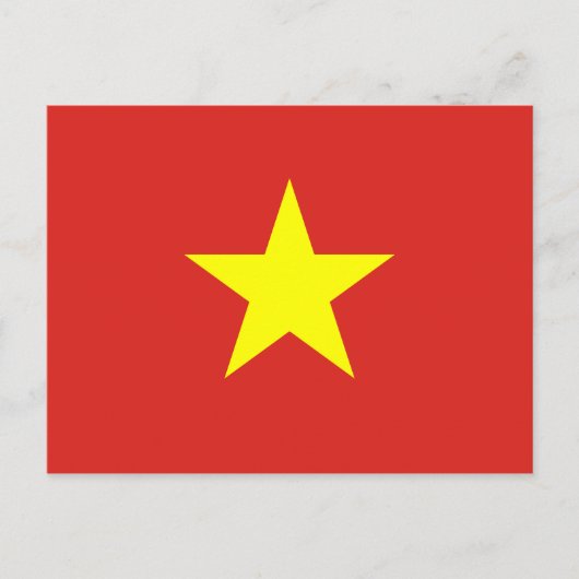 Vietnamesisch-Nationalflagge Postkarte (Vorderseite)