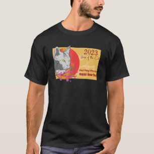 Vietnamesisch Neujahr 12 Zodiacs Cat 2023 Chuc Mun T-Shirt