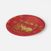 Vietnamesisch Neujahr OX-Papier-Schnitt PP Pappteller (Schrägansicht)