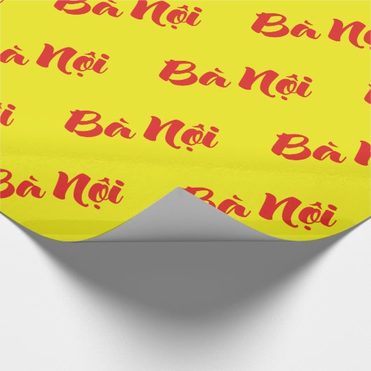 Vietnamesisch (Paternal) Großmutter - Bà Noi Geschenkpapier (Ecke)