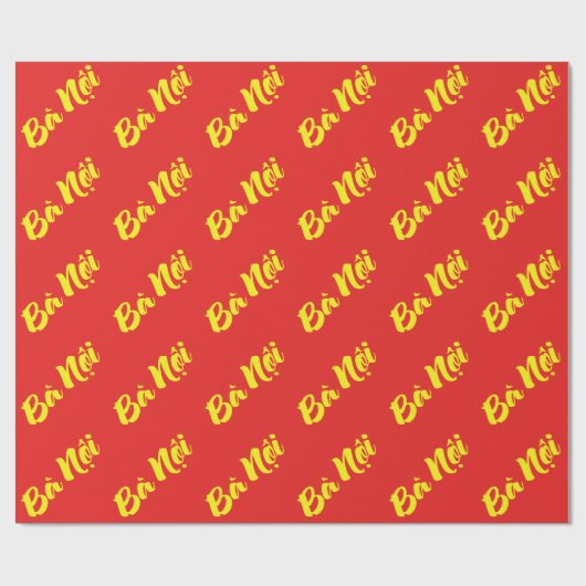 Vietnamesisch (Paternal) Großmutter - Bà Noi Geschenkpapier (Flach)
