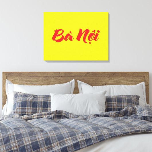 Vietnamesisch (Paternal) Großmutter - Bà Noi Leinwanddruck (Insitu (Schlafzimmer))