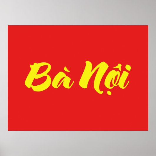 Vietnamesisch (Paternal) Großmutter - Bà Noi Poster (Vorne)