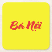 Vietnamesisch (Paternal) Großmutter - Bà Noi Rechteckiger Pappuntersetzer (Vorderseite)