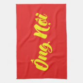 Vietnamesisch (Paternal) Großvater - Ông Noi Geschirrtuch (Vertikal)