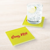 Vietnamesisch (Paternal) Großvater - Ông Noi Glasuntersetzer (Schrägansicht)