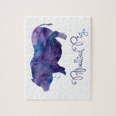 Vietnamesisch Potbellied Pig Watercolor Design Puzzle (Vertikal)