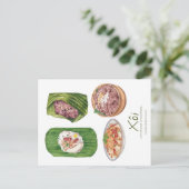 Vietnamesisch Sticky Rice Postcard Postkarte (Stehend Vorderseite)