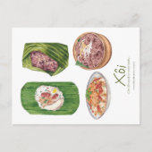 Vietnamesisch Sticky Rice Postcard Postkarte (Vorderseite)