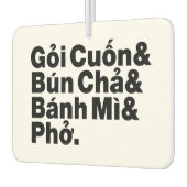 Vietnamesisch Street Food Autolufterfrischer (Links)