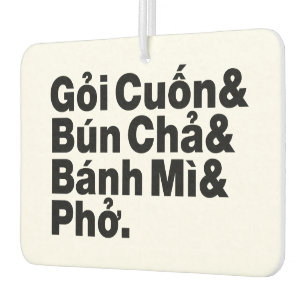 Vietnamesisch Street Food Autolufterfrischer