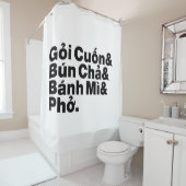 Vietnamesisch Street Food Duschvorhang (Beispiel)