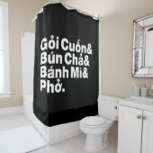 Vietnamesisch Street Food Duschvorhang (Beispiel)