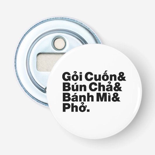 Vietnamesisch Street Food Flaschenöffner (Vorderseite)