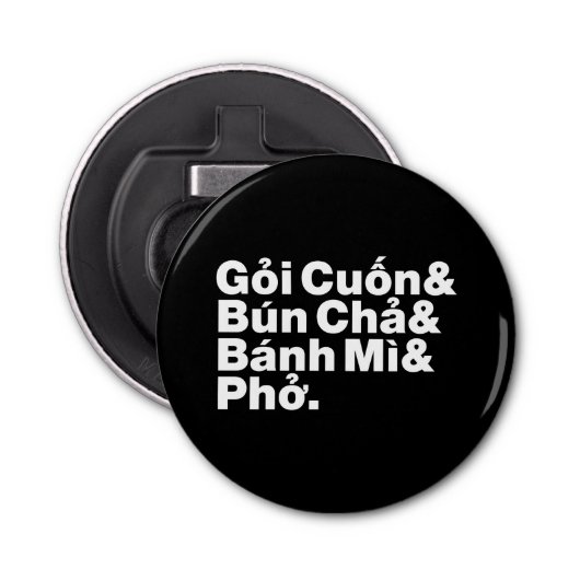 Vietnamesisch Street Food Flaschenöffner (Vorderseite)