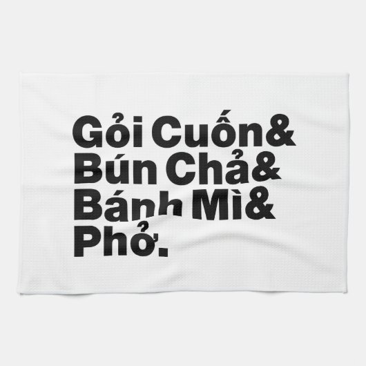 Vietnamesisch Street Food Geschirrtuch (Horizontal)