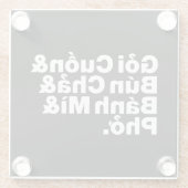 Vietnamesisch Street Food Glasuntersetzer (Rückseite)