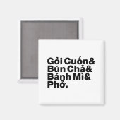 Vietnamesisch Street Food Magnet (Vorderseite/Rückseite)