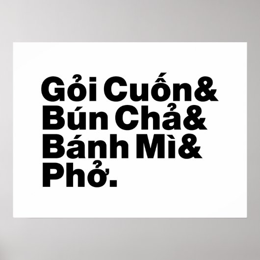 Vietnamesisch Street Food Poster (Vorne)